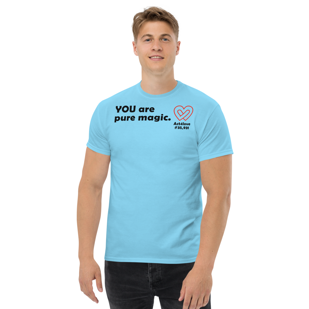 ACT4LOVE™ Uplifting Men Relaxed T-Shirt – Black Text (Limited Edition)