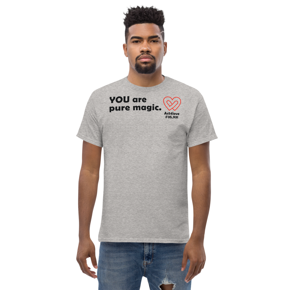 ACT4LOVE™ Uplifting Men Relaxed T-Shirt – Black Text (Limited Edition)