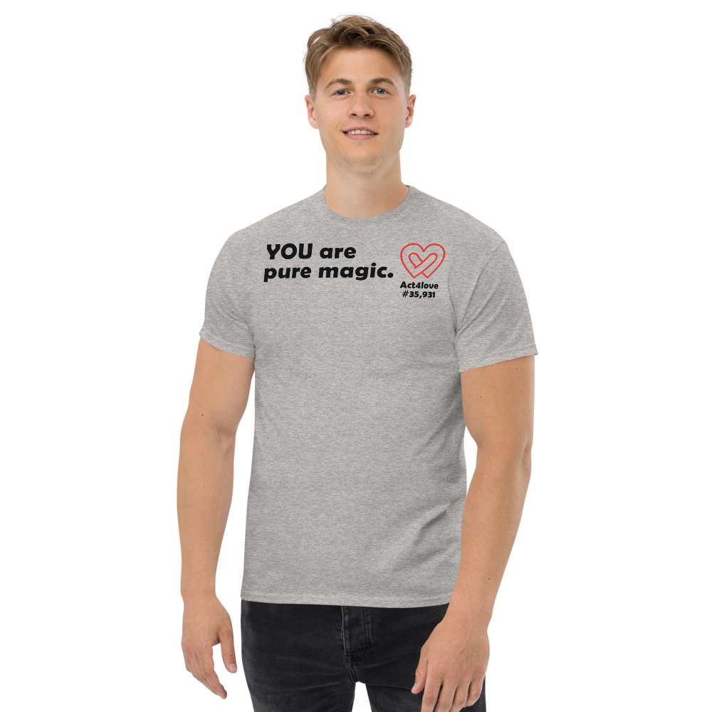 ACT4LOVE™ Uplifting Men Relaxed T-Shirt – Black Text (Limited Edition)