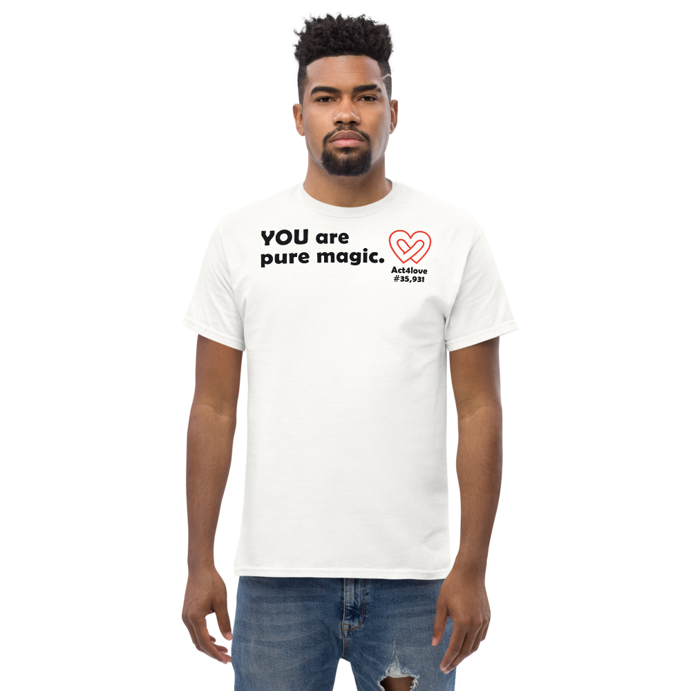 ACT4LOVE™ Uplifting Men Relaxed T-Shirt – Black Text (Limited Edition)