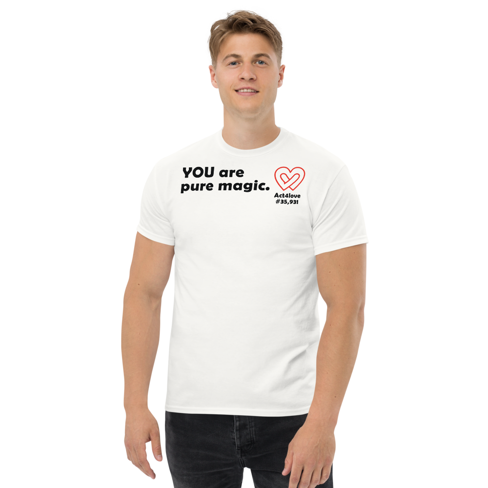 ACT4LOVE™ Uplifting Men Relaxed T-Shirt – Black Text (Limited Edition)