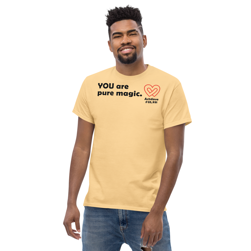 ACT4LOVE™ Uplifting Men Relaxed T-Shirt – Black Text (Limited Edition)