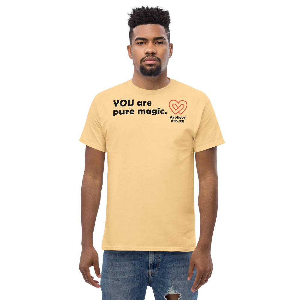 ACT4LOVE™ Uplifting Men Relaxed T-Shirt – Black Text (Limited Edition)