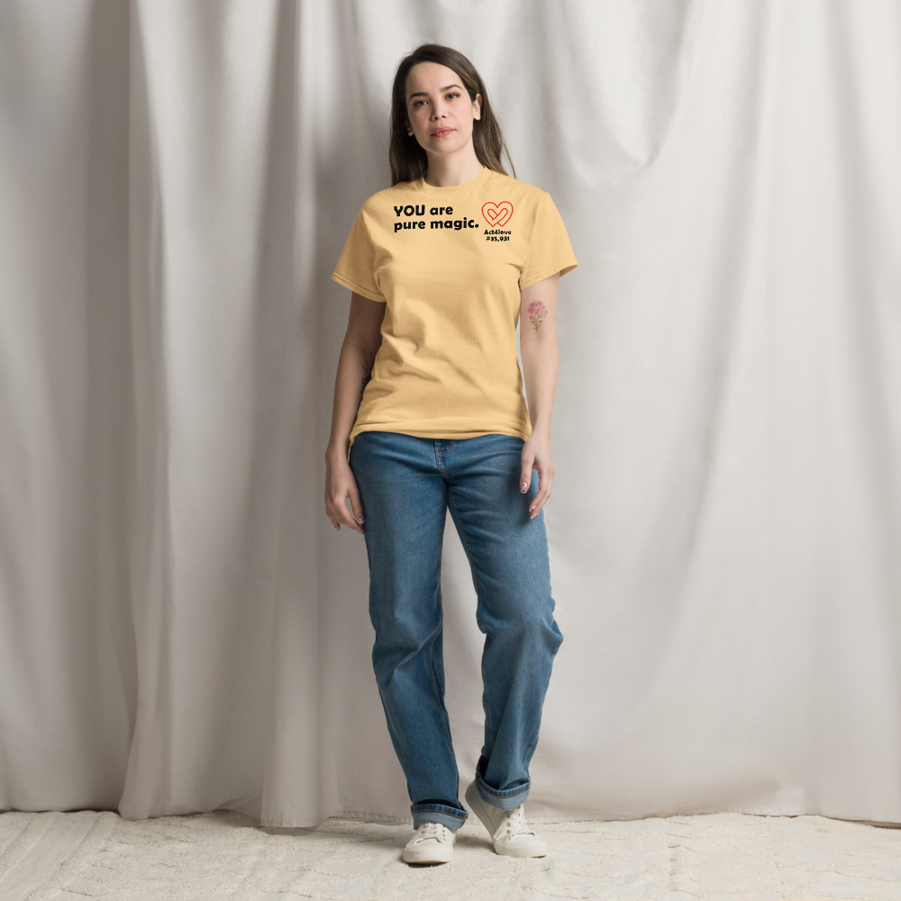 ACT4LOVE™ Uplifting Women Relaxed T-Shirt – Black Text (Limited Edition)