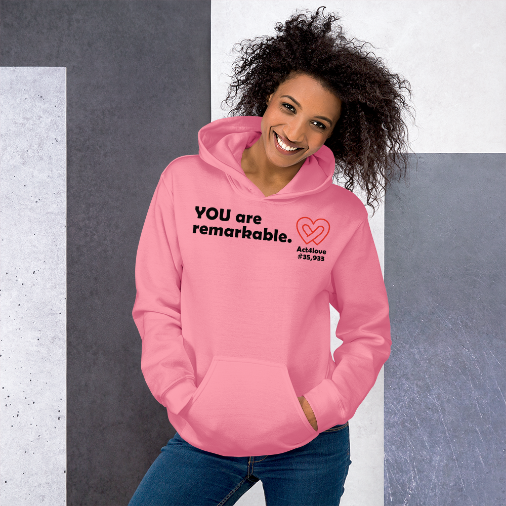 Act4love™ Uplifting Women Hoodie – Black Text (Limited Edition)