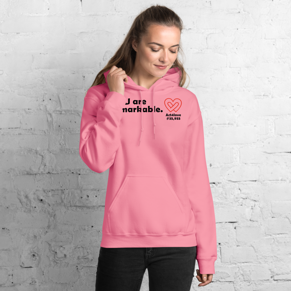 Act4love™ Uplifting Women Hoodie – Black Text (Limited Edition)