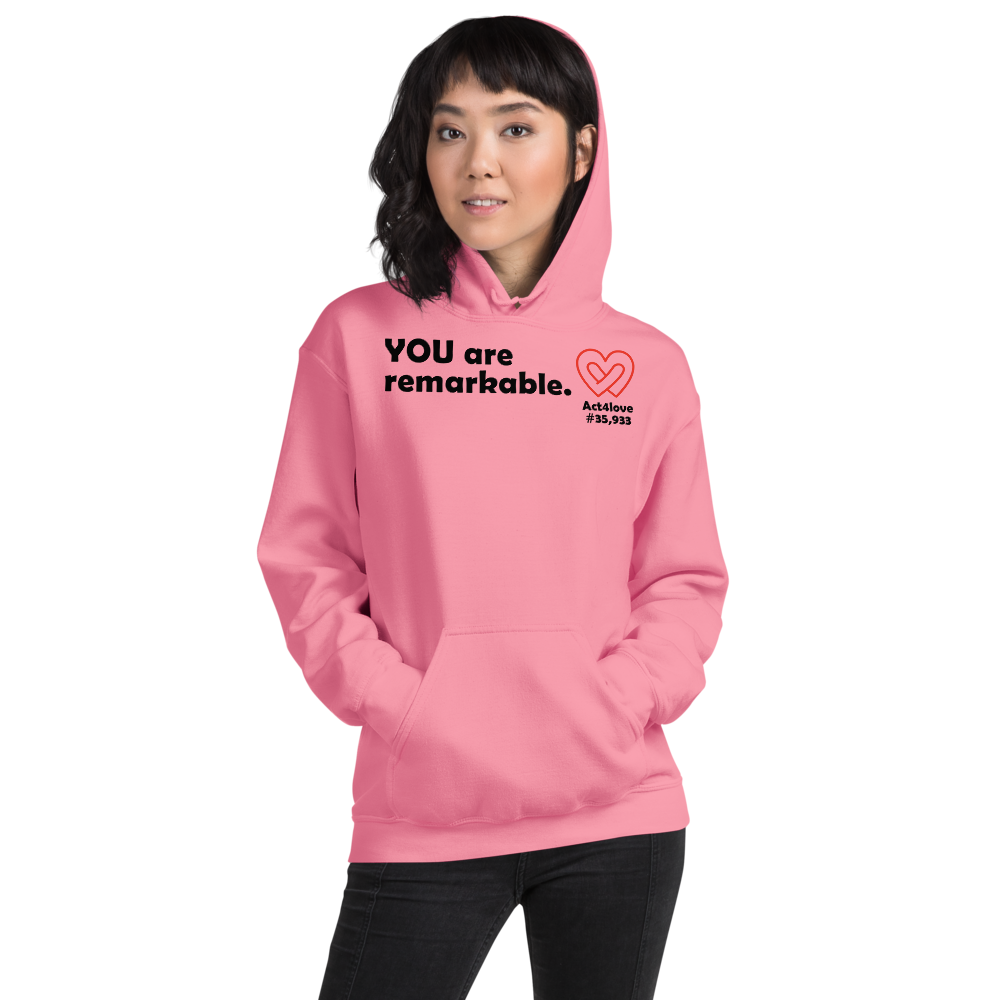 Act4love™ Uplifting Women Hoodie – Black Text (Limited Edition)