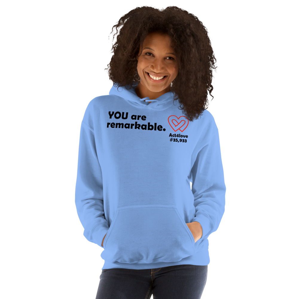 Act4love™ Uplifting Women Hoodie – Black Text (Limited Edition)