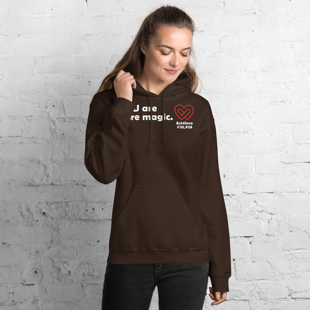 Act4love™ Uplifting Women Hoodie – White Text (Limited Edition)
