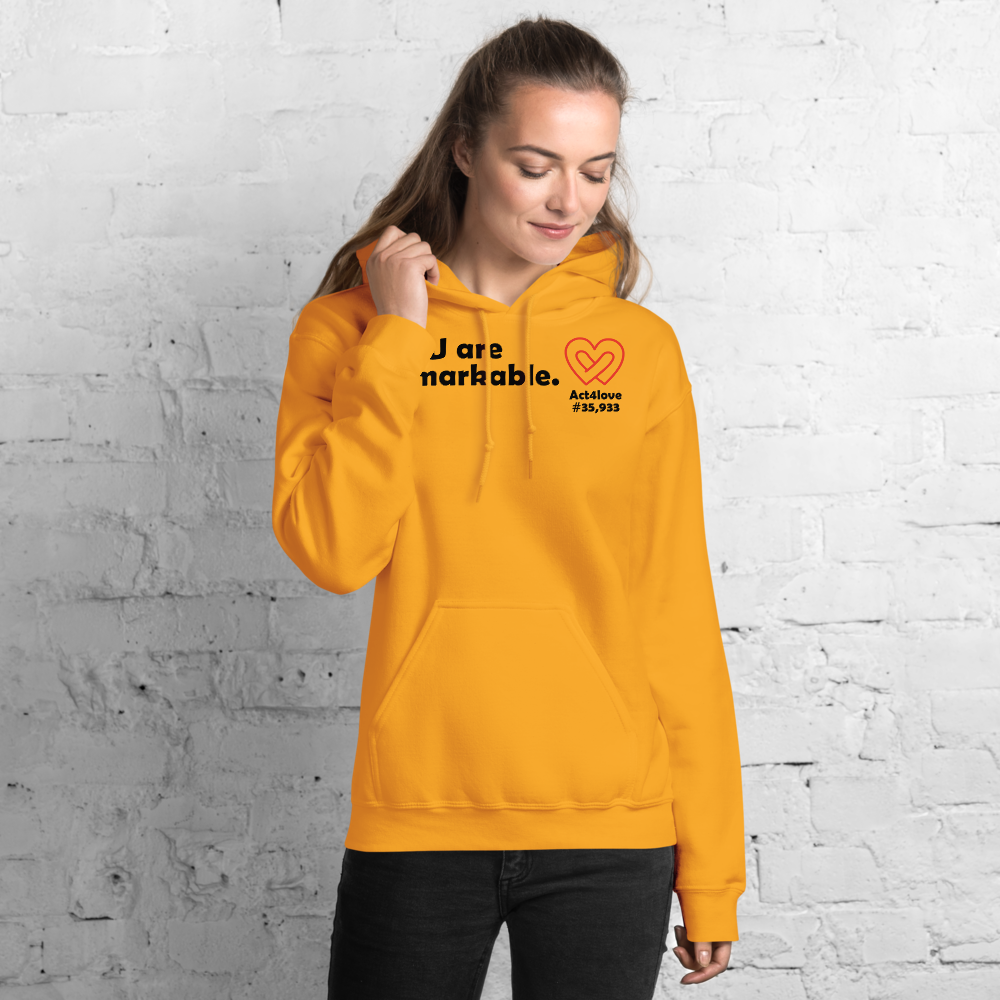 Act4love™ Uplifting Women Hoodie – Black Text (Limited Edition)