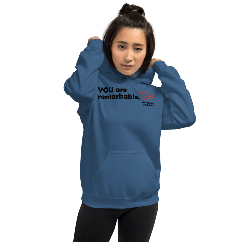 Act4love™ Uplifting Women Hoodie – Black Text (Limited Edition)