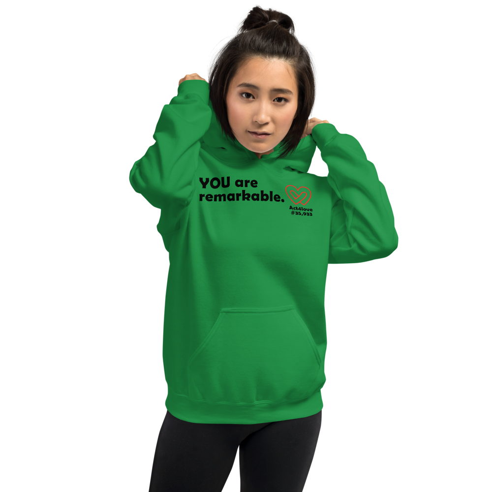 Act4love™ Uplifting Women Hoodie – Black Text (Limited Edition)