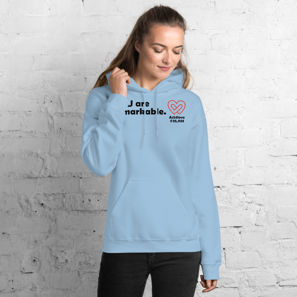 Act4love™ Uplifting Women Hoodie – Black Text (Limited Edition)