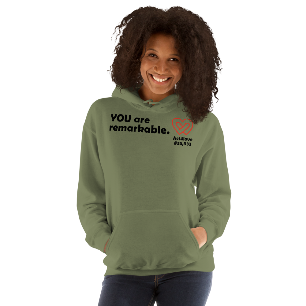 Act4love™ Uplifting Women Hoodie – Black Text (Limited Edition)