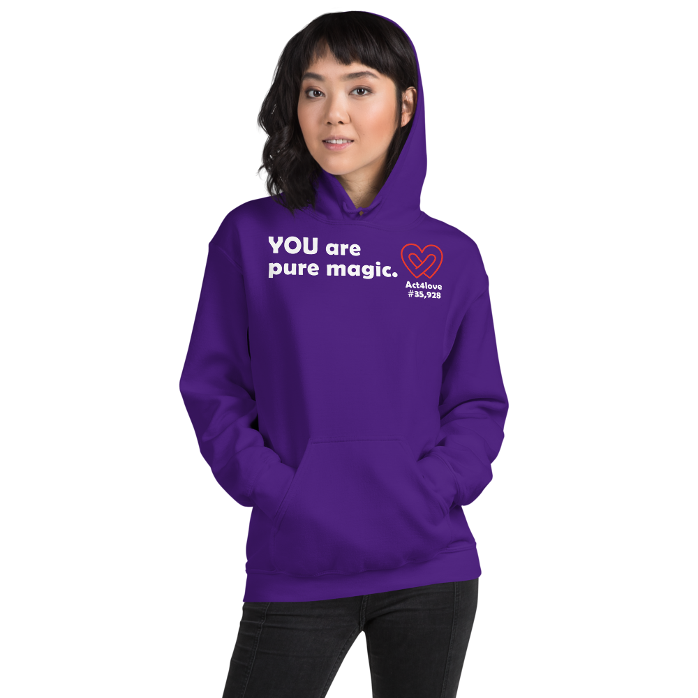 Act4love™ Uplifting Women Hoodie – White Text (Limited Edition)
