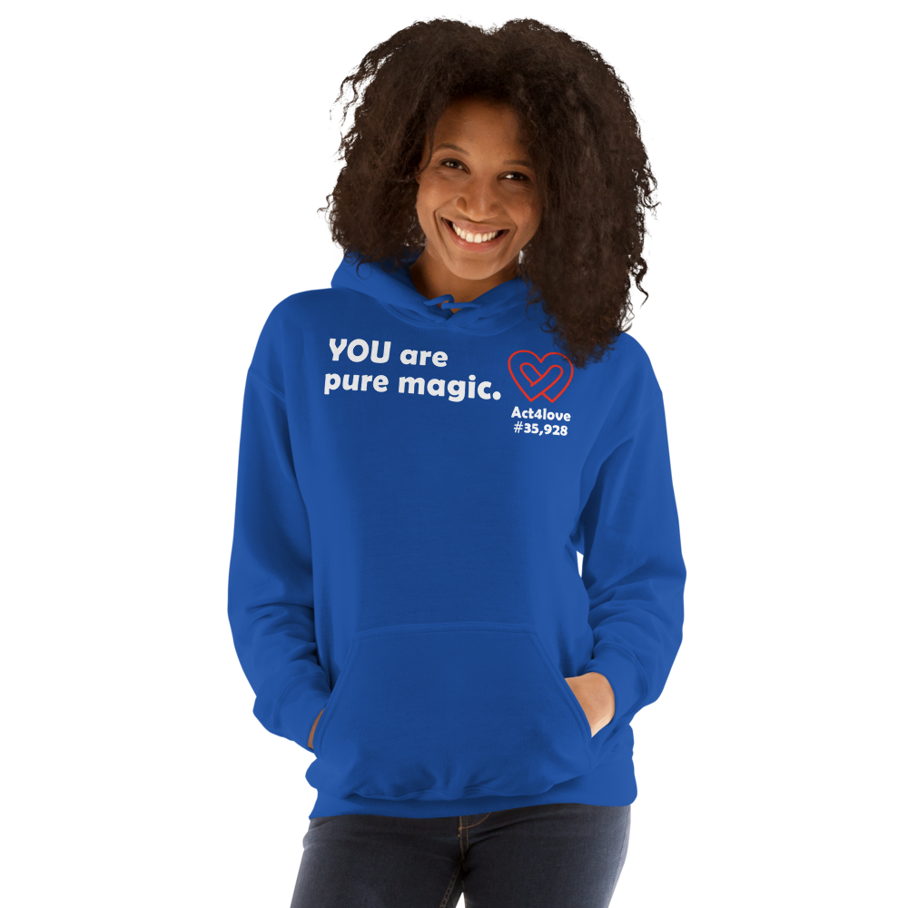Act4love™ Uplifting Women Hoodie – White Text (Limited Edition)