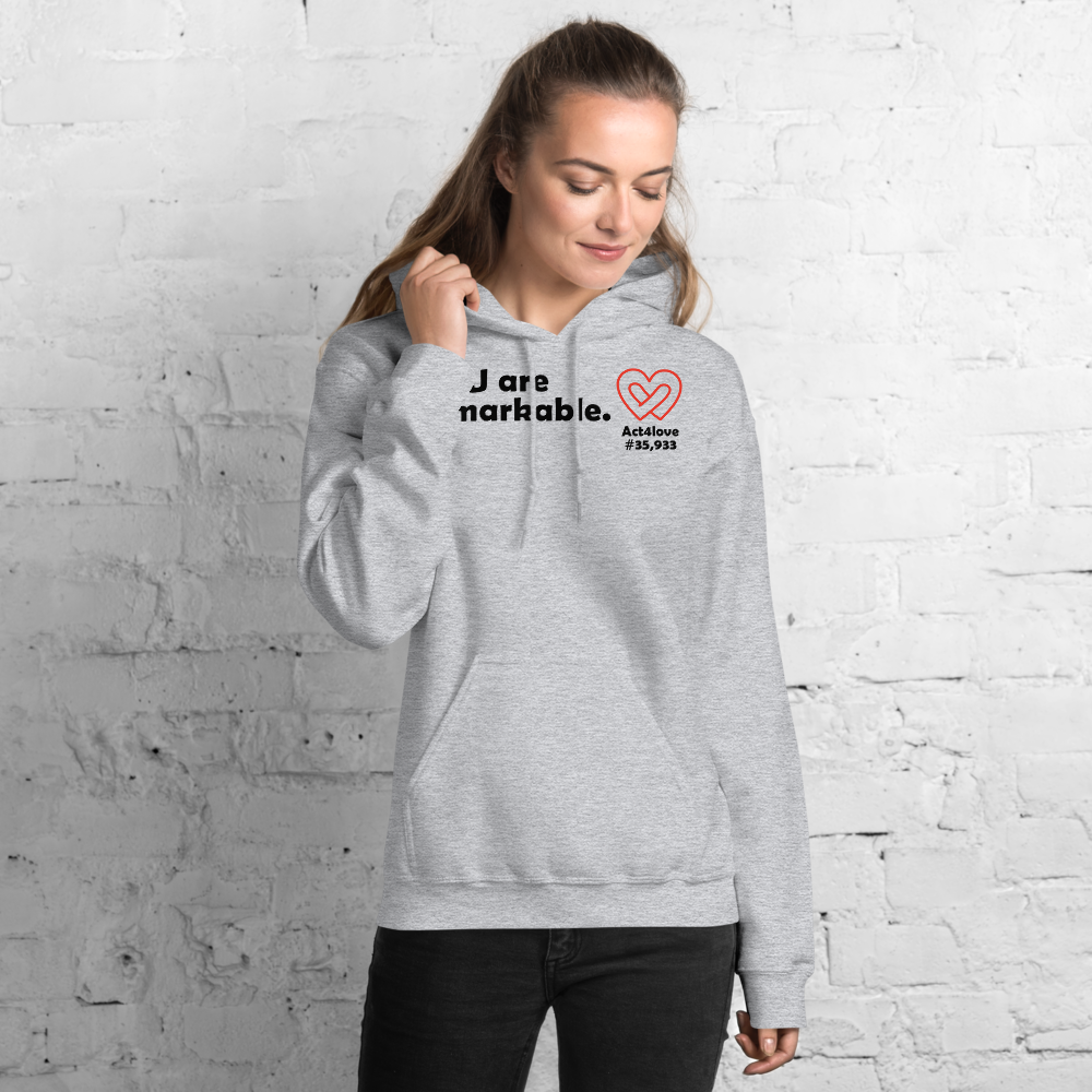 Act4love™ Uplifting Women Hoodie – Black Text (Limited Edition)