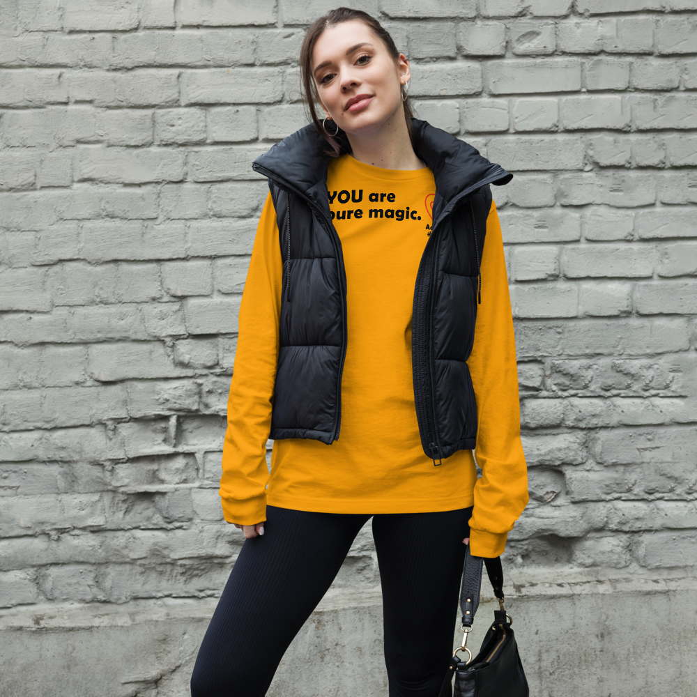Act4love™ Uplifting Women Long Sleeve Tee – Black Text (Limited Edition)