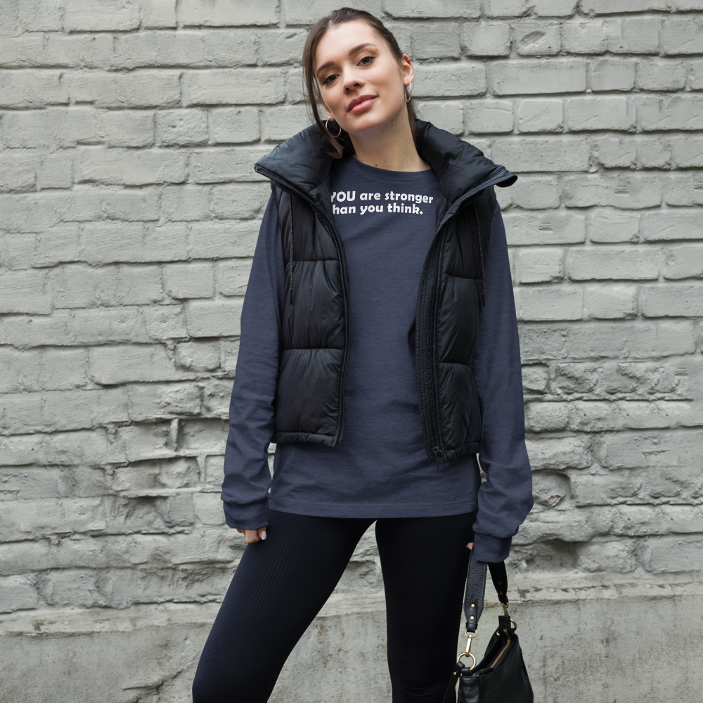 Act4love™ Uplifting Women Long Sleeve Tee – White Text (Limited Edition)