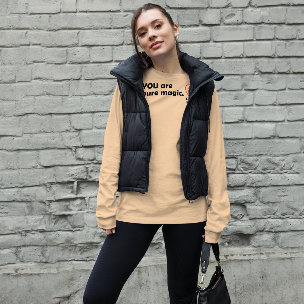 Act4love™ Uplifting Women Long Sleeve Tee – Black Text (Limited Edition)