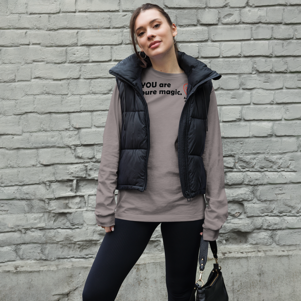 Act4love™ Uplifting Women Long Sleeve Tee – Black Text (Limited Edition)