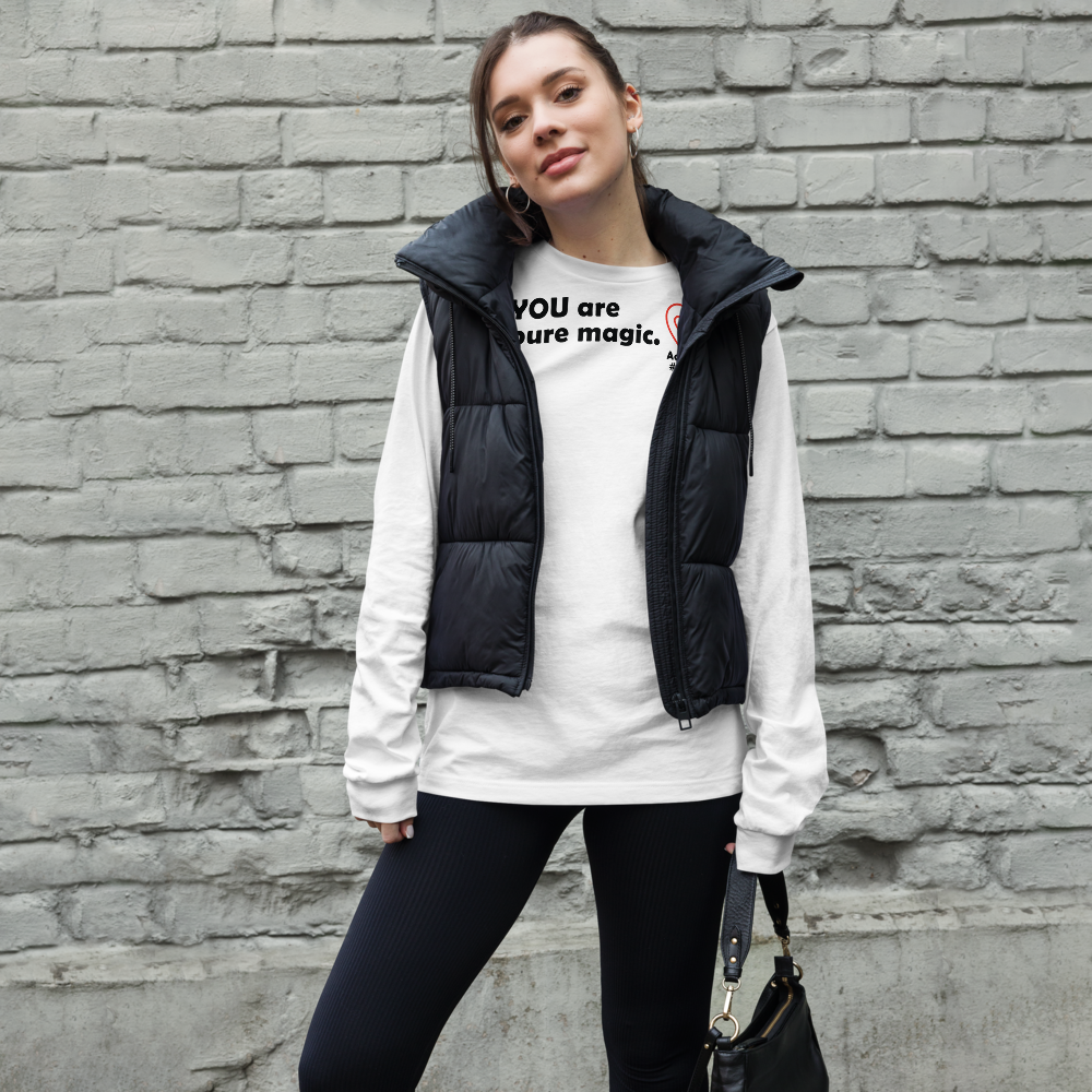 Act4love™ Uplifting Women Long Sleeve Tee – Black Text (Limited Edition)