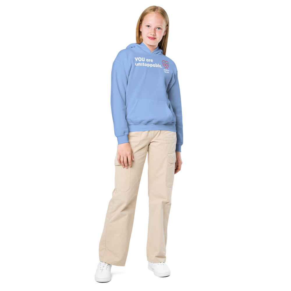 Act4love™ Uplifting Youth Heavy Blend Hoodie – White Text (Limited Edition)