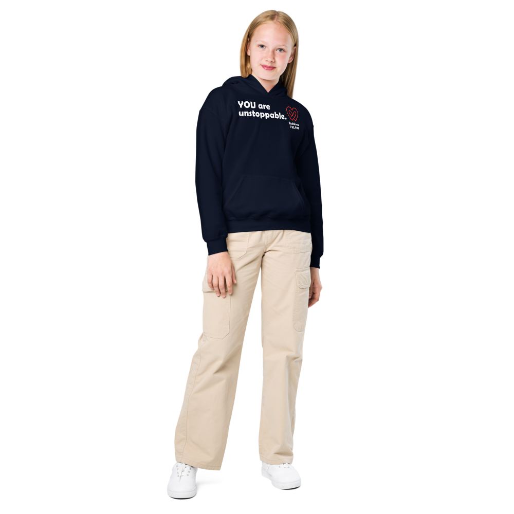 Act4love™ Uplifting Youth Heavy Blend Hoodie – White Text (Limited Edition)