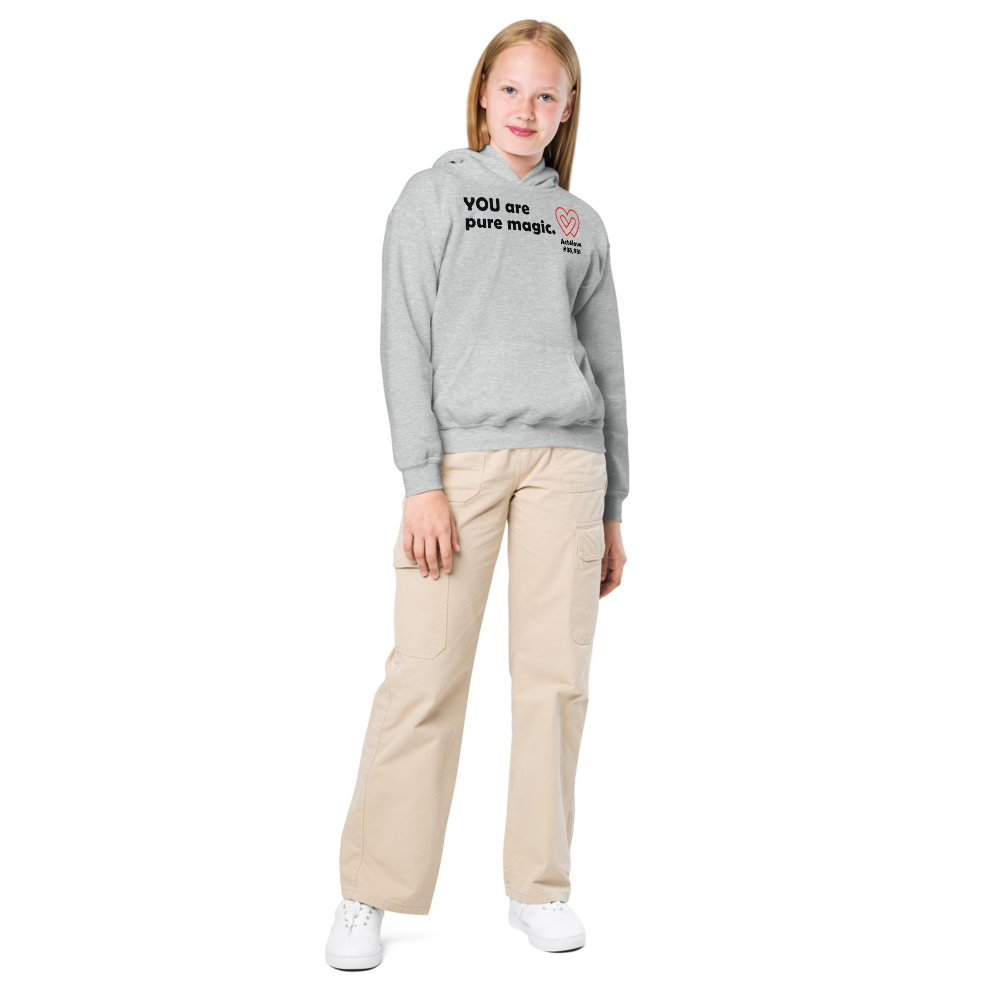 Act4love™ Uplifting Youth Heavy Blend Hoodie – Black Text (Limited Edition)