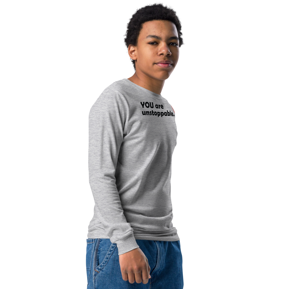 Act4love™ Uplifting Kid Long Sleeve Tee – Black Text (Limited Edition)