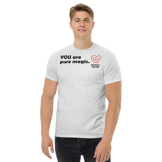 ACT4LOVE™ Uplifting Men Relaxed  T-Shirt – Black Text (Limited Edition)