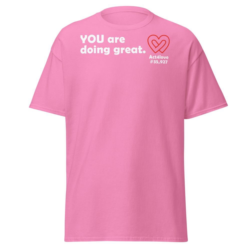 ACT4LOVE™ Uplifting Women Relaxed T-Shirt – White Text (Limited Edition)