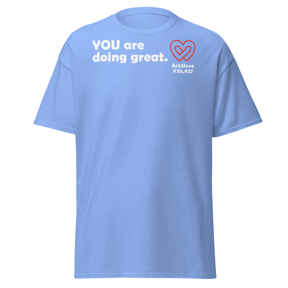 ACT4LOVE™ Uplifting Women Relaxed T-Shirt – White Text (Limited Edition)
