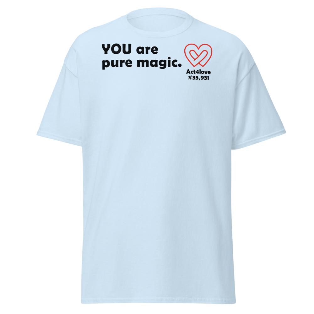 ACT4LOVE™ Uplifting Men Relaxed  T-Shirt – Black Text (Limited Edition)