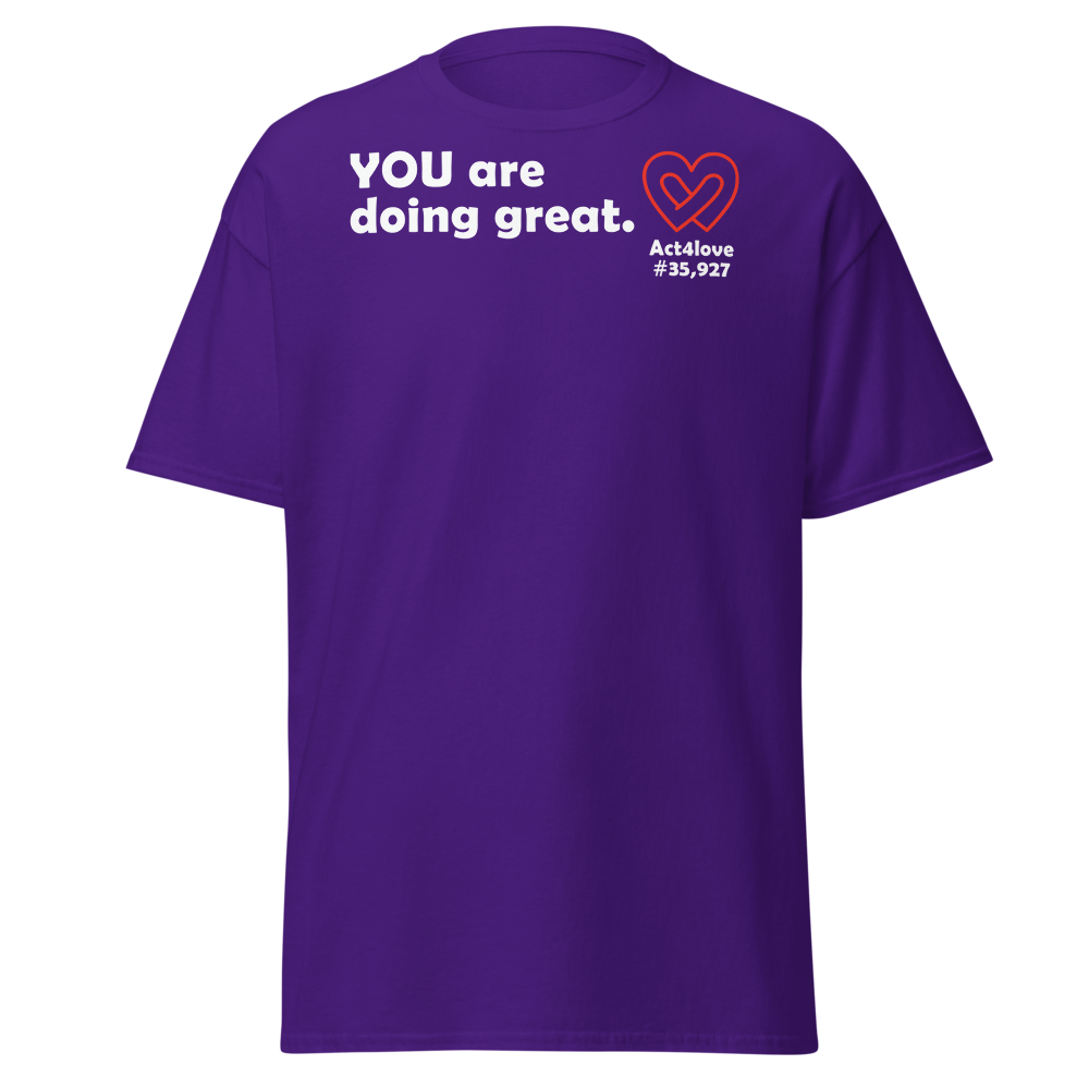 ACT4LOVE™ Uplifting Women Relaxed T-Shirt – White Text (Limited Edition)
