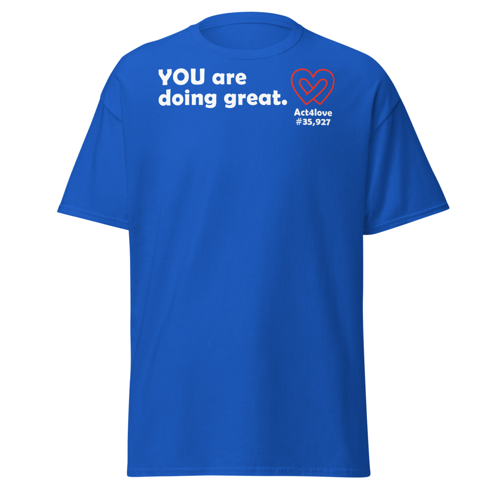 ACT4LOVE™ Uplifting Women Relaxed T-Shirt – White Text (Limited Edition)