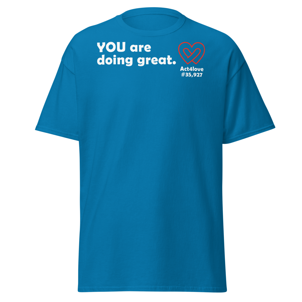 ACT4LOVE™ Uplifting Women Relaxed T-Shirt – White Text (Limited Edition)