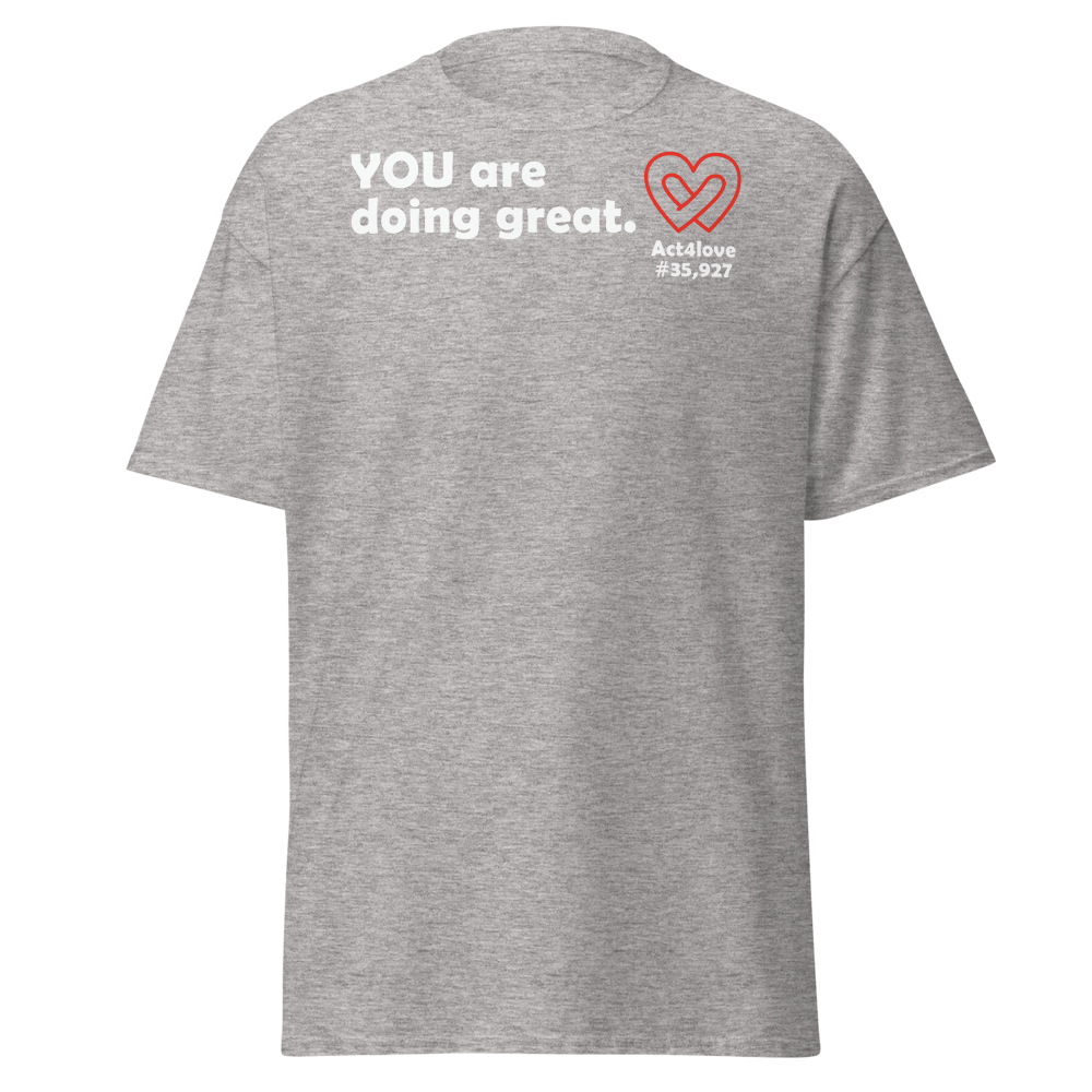 ACT4LOVE™ Uplifting Women Relaxed T-Shirt – White Text (Limited Edition)