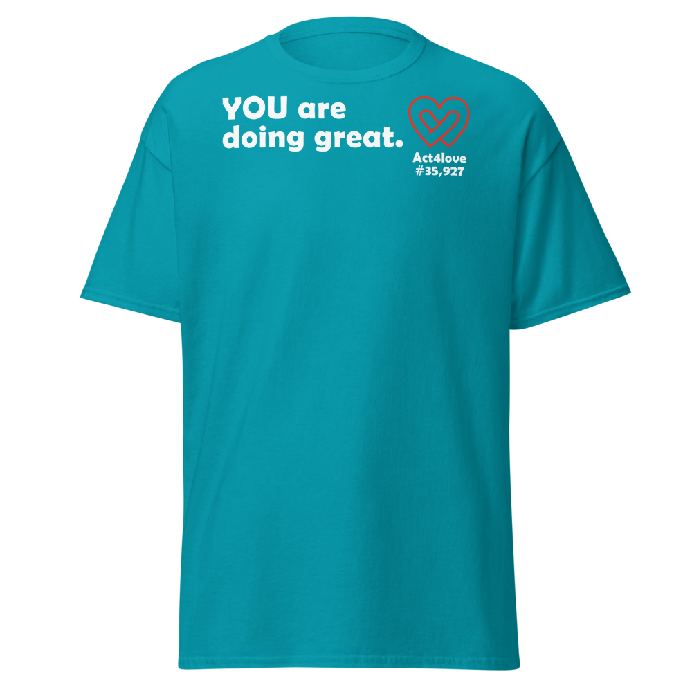 ACT4LOVE™ Uplifting Women Relaxed T-Shirt – White Text (Limited Edition)