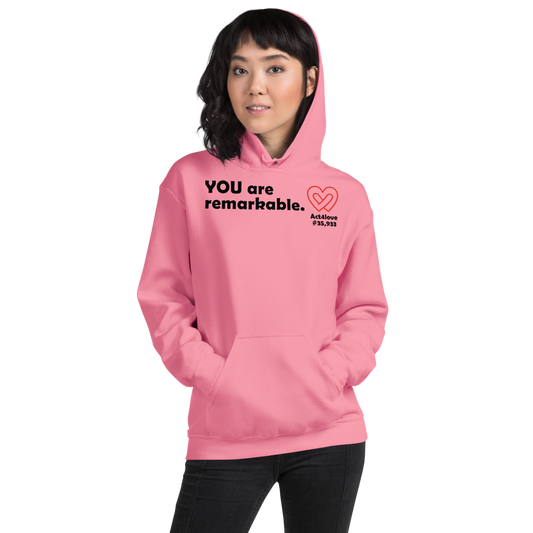 Act4love™ Uplifting Women Hoodie – Black Text (Limited Edition)