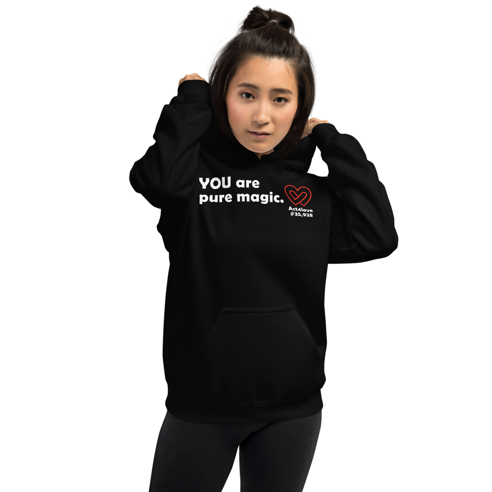 Act4love™ Uplifting Women Hoodie – White Text (Limited Edition)