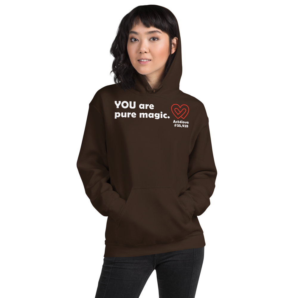 Act4love™ Uplifting Women Hoodie – White Text (Limited Edition)