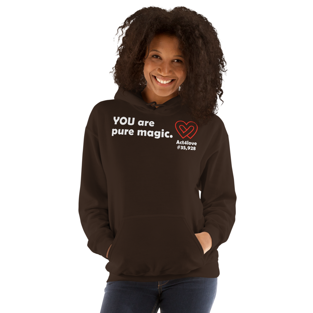 Act4love™ Uplifting Women Hoodie – White Text (Limited Edition)