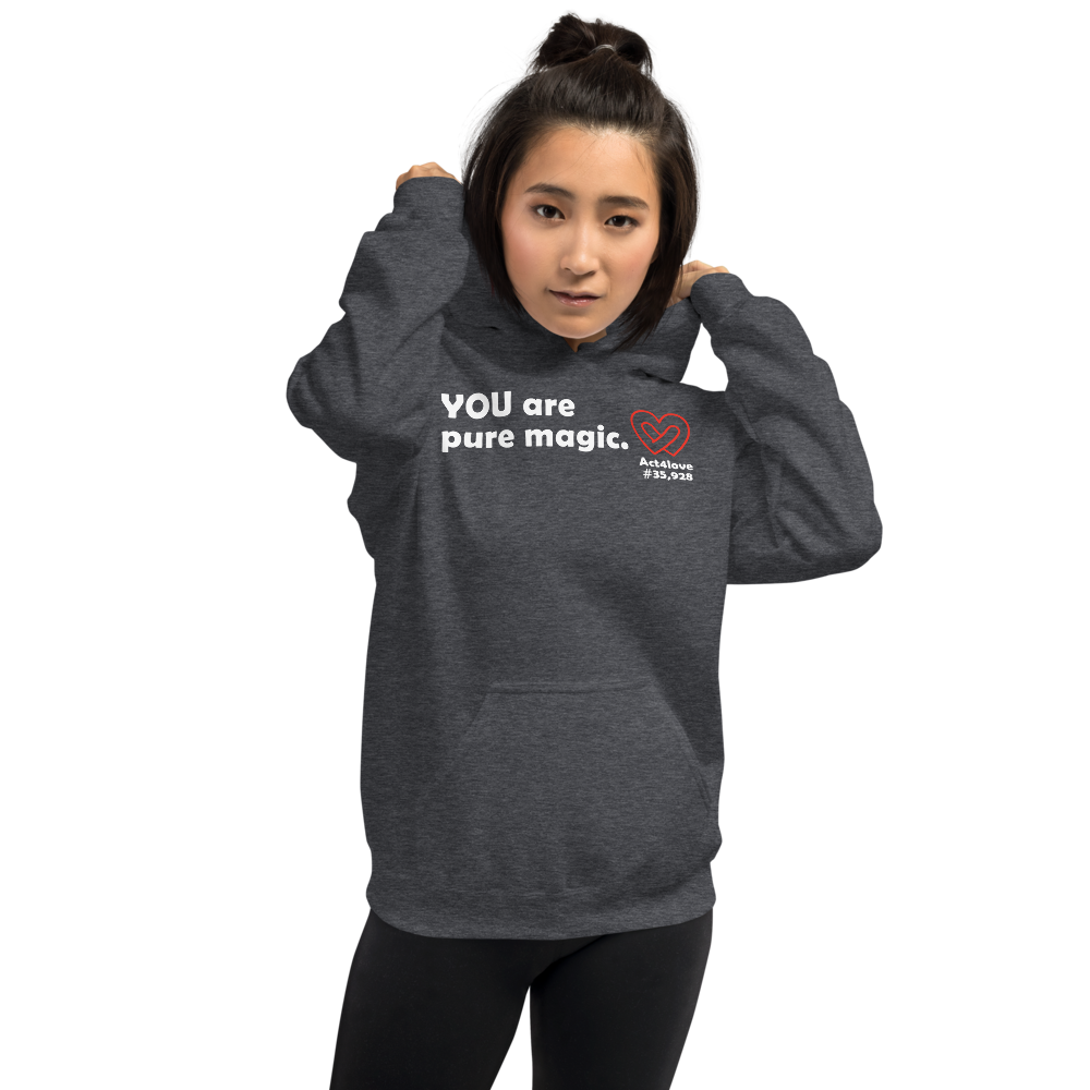 Act4love™ Uplifting Women Hoodie – White Text (Limited Edition)