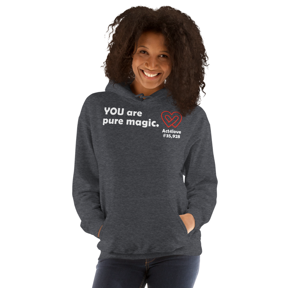 Act4love™ Uplifting Women Hoodie – White Text (Limited Edition)