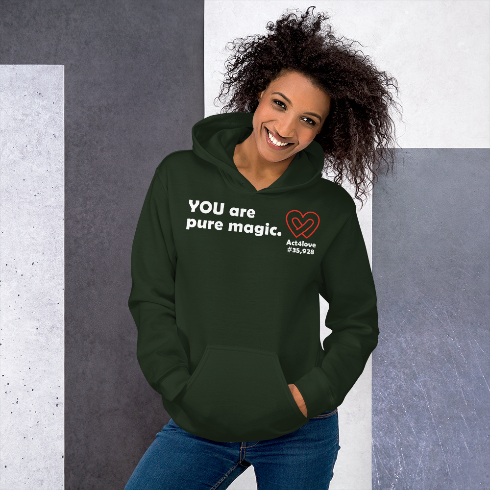Act4love™ Uplifting Women Hoodie – White Text (Limited Edition)
