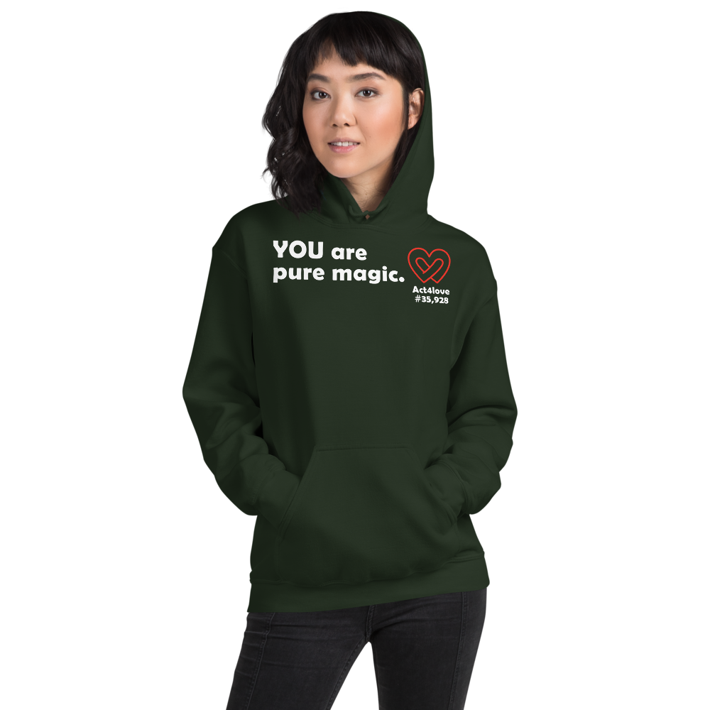 Act4love™ Uplifting Women Hoodie – White Text (Limited Edition)