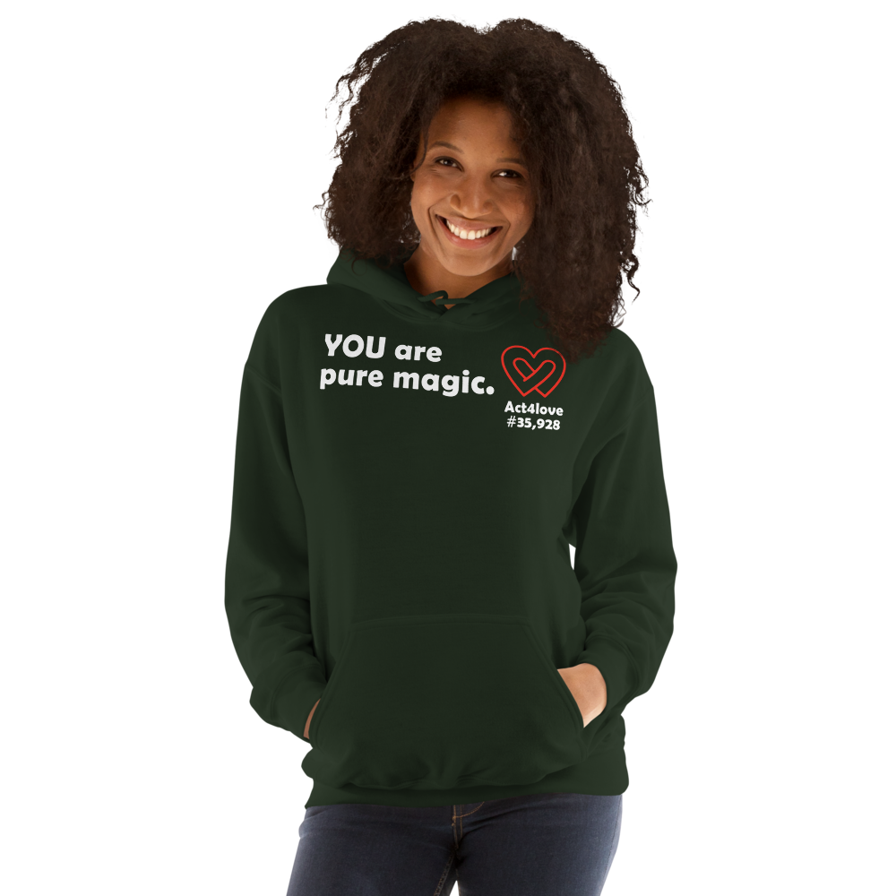 Act4love™ Uplifting Women Hoodie – White Text (Limited Edition)