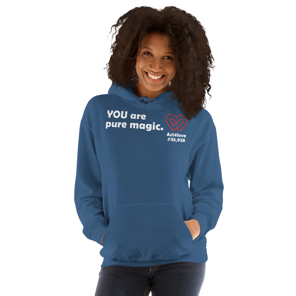 Act4love™ Uplifting Women Hoodie – White Text (Limited Edition)