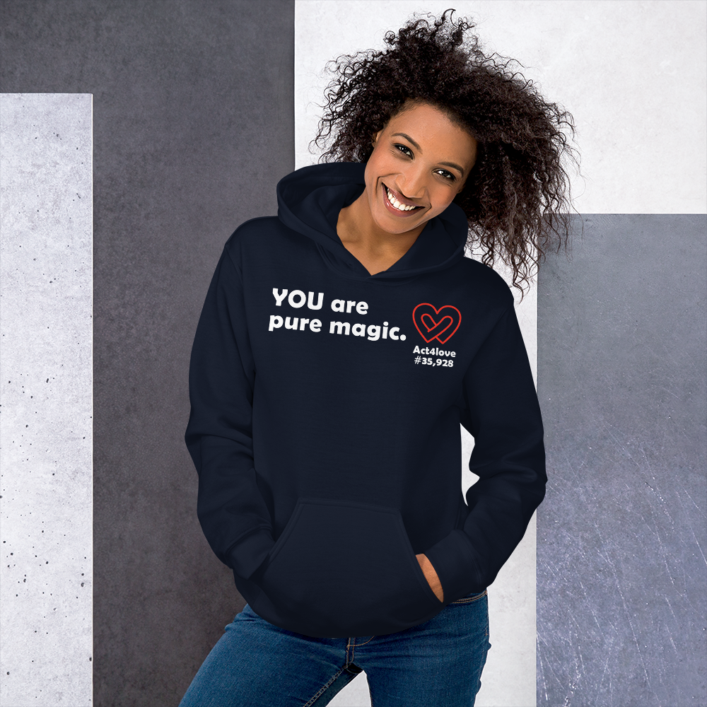 Act4love™ Uplifting Women Hoodie – White Text (Limited Edition)